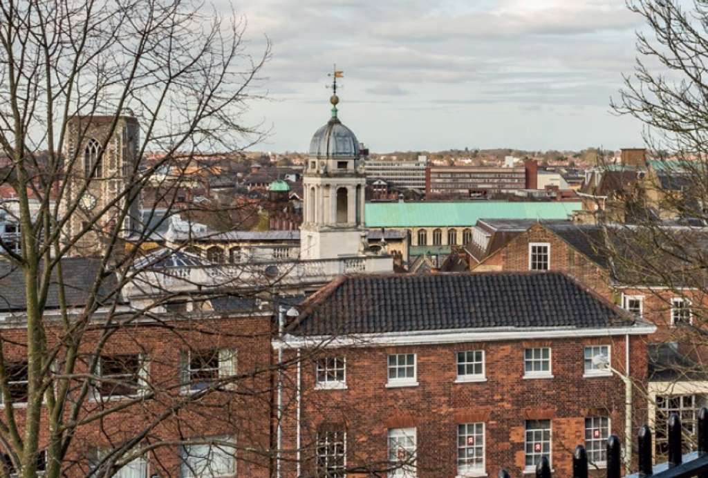 Existing views from Norwich Castle ramparts (Image: planning application documents)